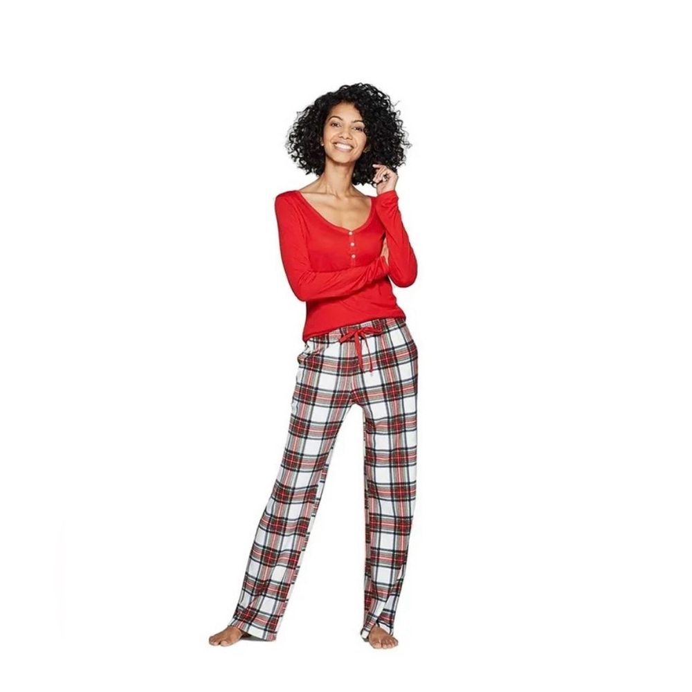Stars Above Women's Henley Super Soft Sleep Pajama 2 Piece Set - Gift Set